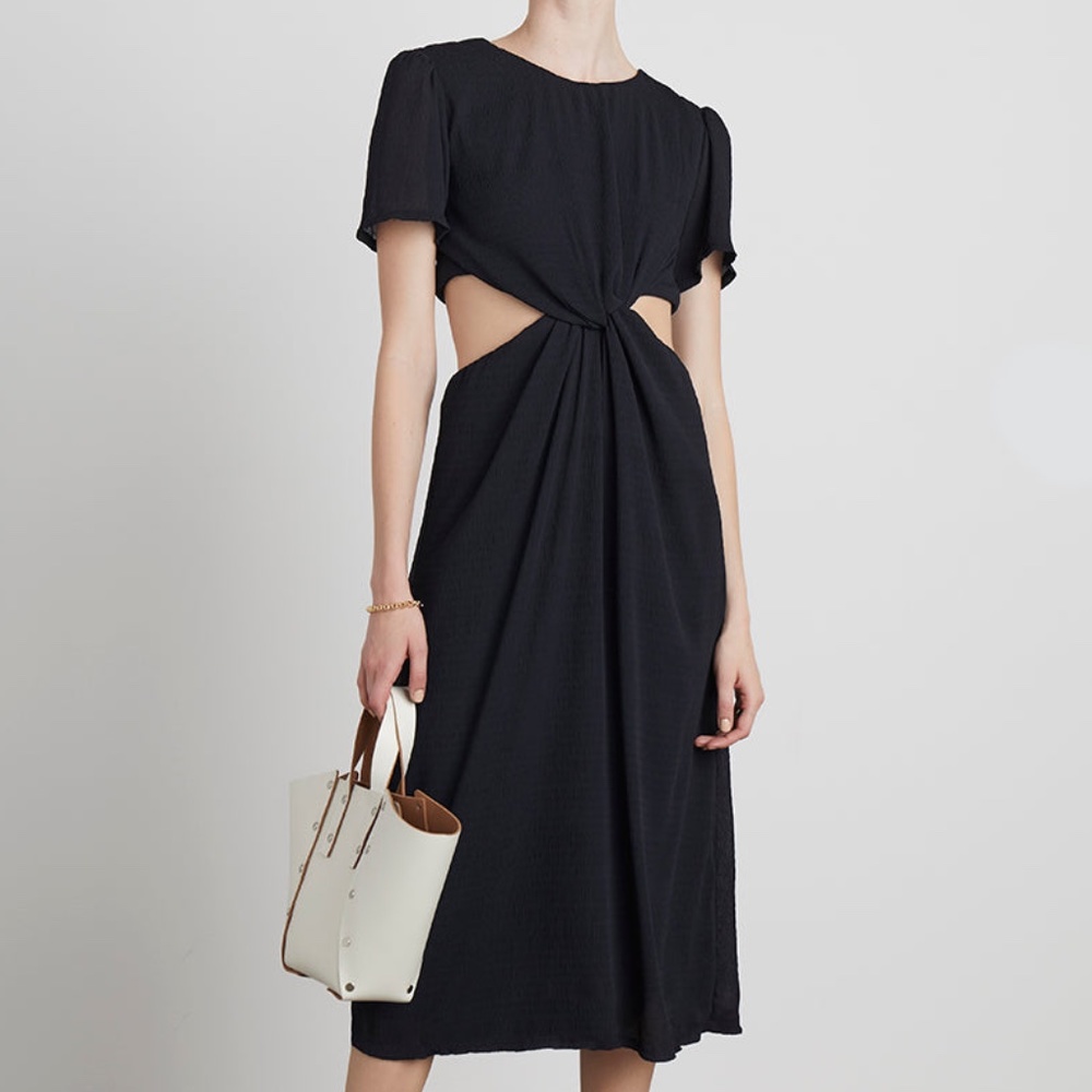 Who What Wear Collection Drew Cutout Twist Midi Dress
